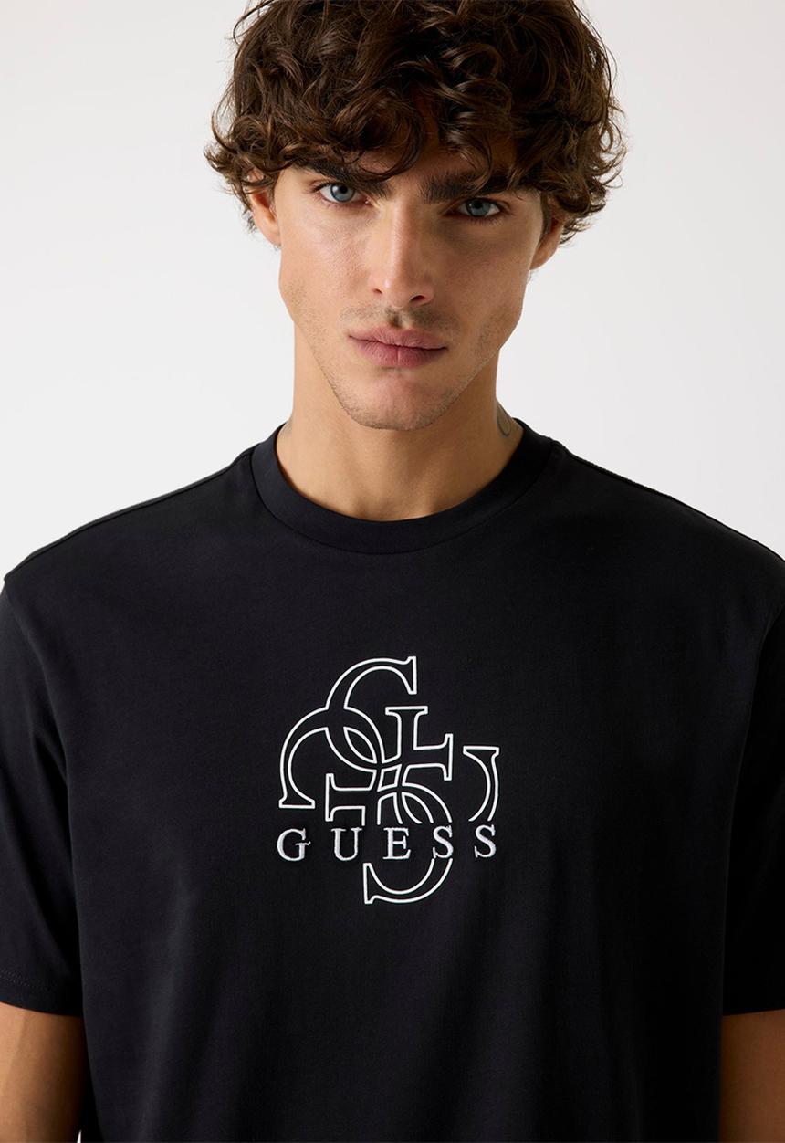 GUESS - Ss Bsc Basic Quattro G Tee - Jet Black A996