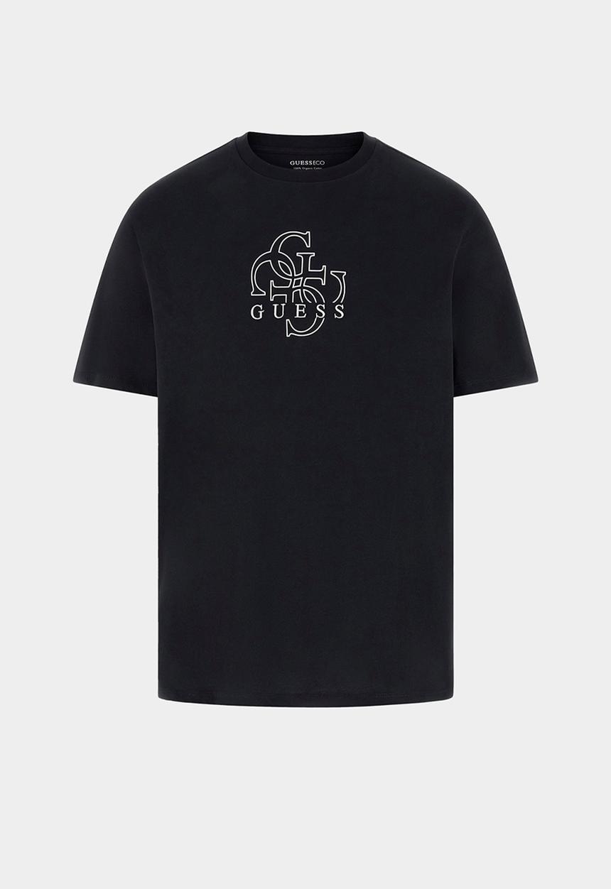 GUESS - Ss Bsc Basic Quattro G Tee - Jet Black A996