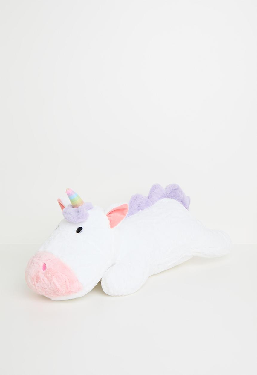 Pop Candy - Super soft plush unicorn cushion - white/lilac