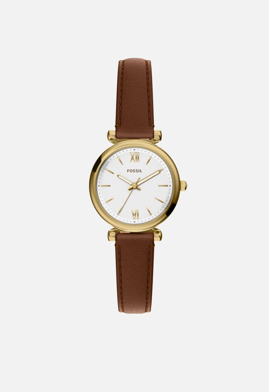 Fossil - Carlie Mini Three-Hand Watch - Brown