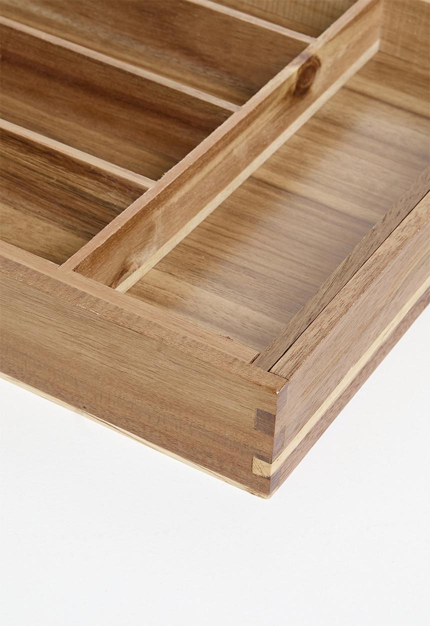 Excellent Houseware - Extendable Cutlery tray - Natural