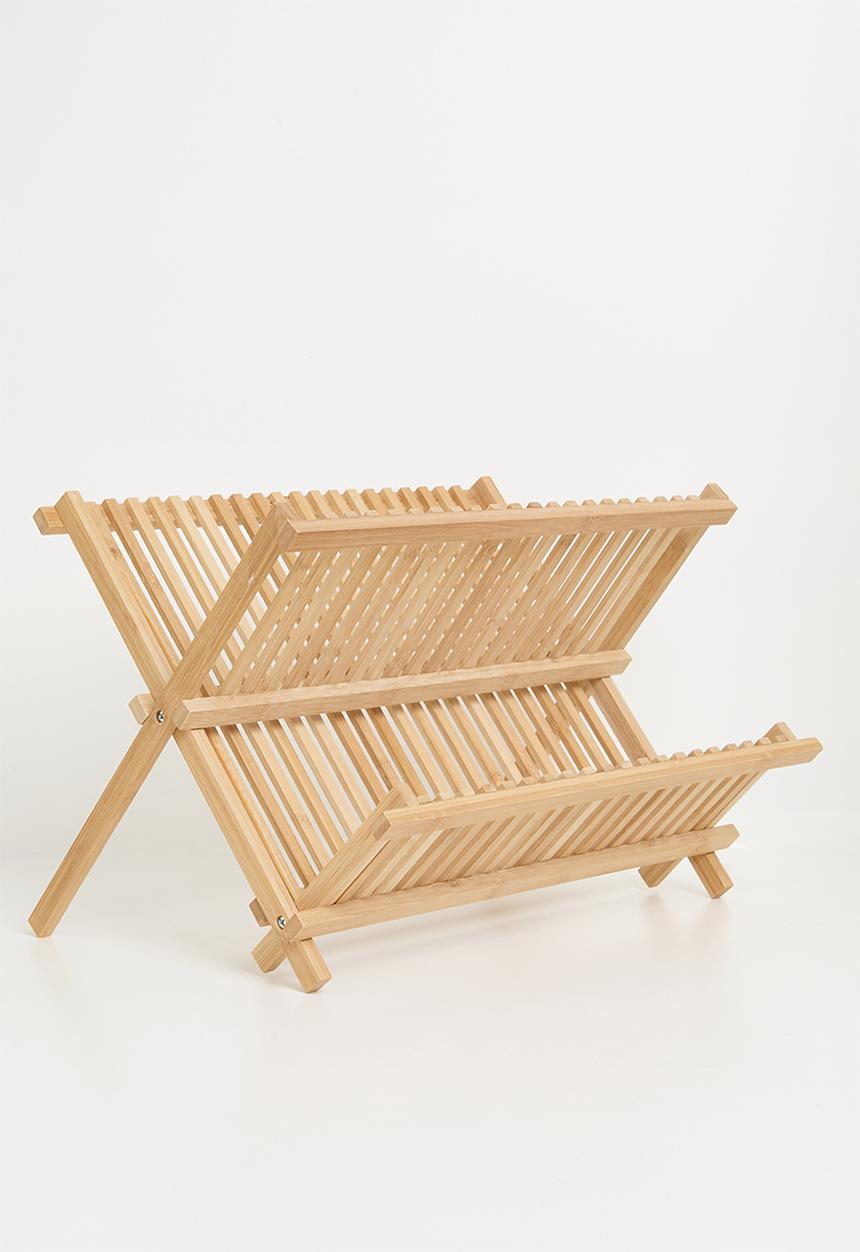 Excellent Houseware - Philly bamboo dish drainer - Natural