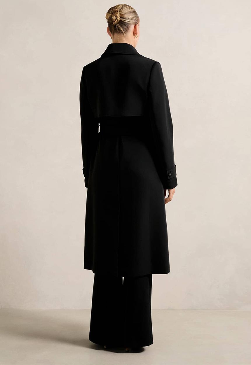 Forever New - Delilah soft trench coat in black