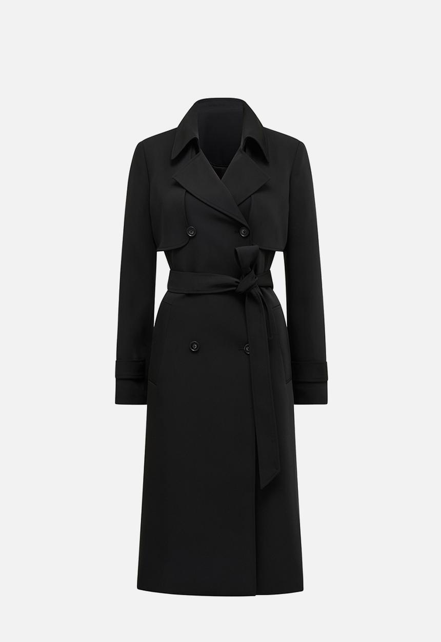 Forever New - Delilah soft trench coat in black