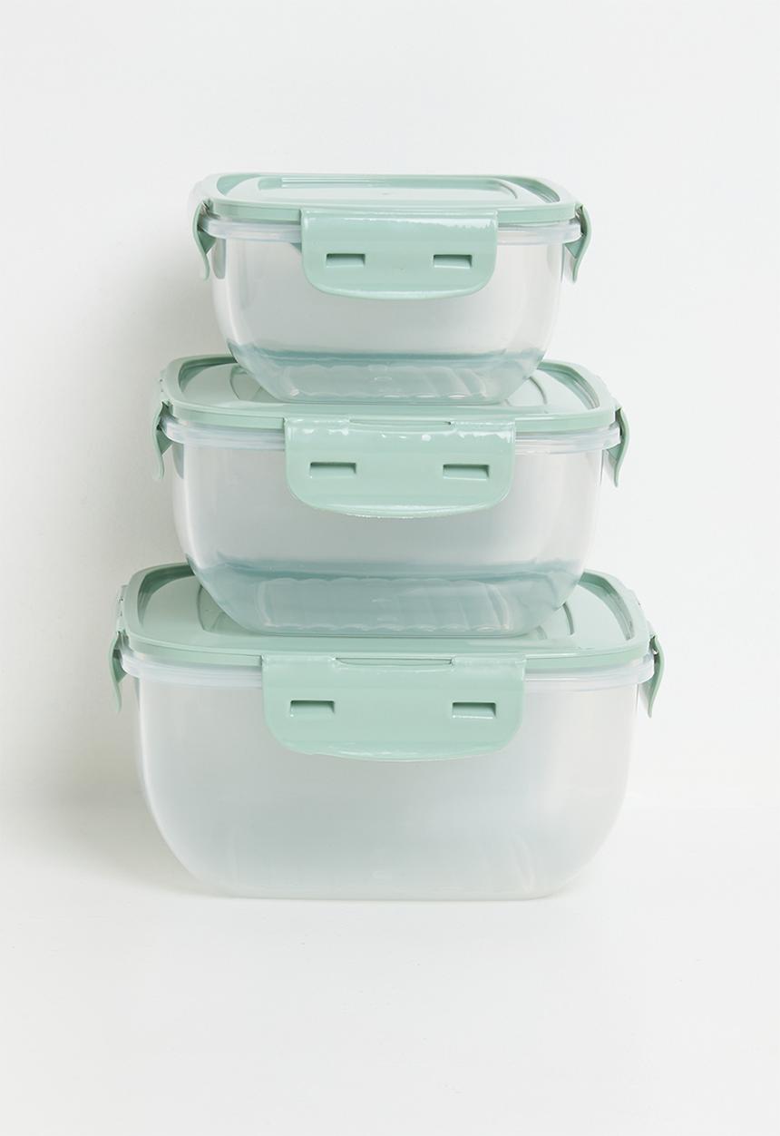 Excellent Houseware - Sora storage set of 3 - Sage