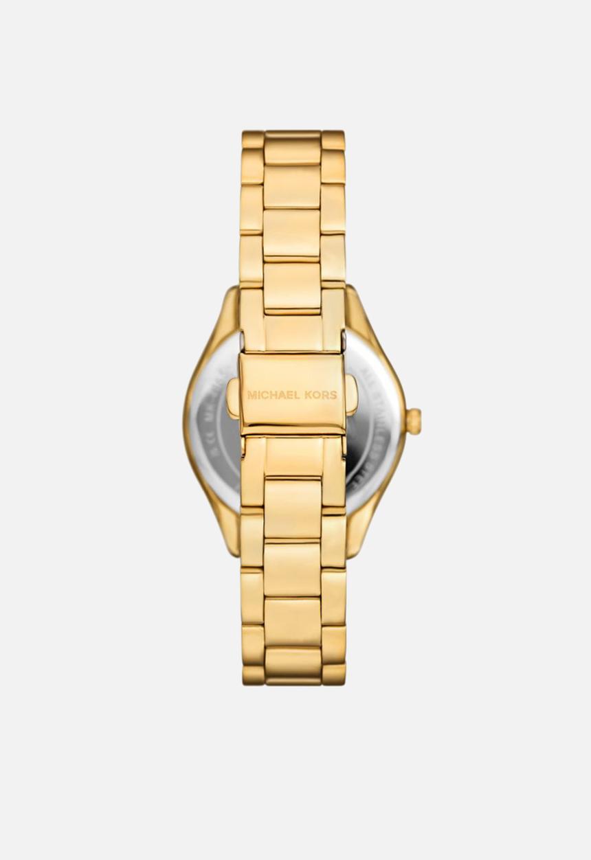 Michael Kors - Lauryn Three-Hand  Watch, Earrings and Necklace Gift Set - Gold