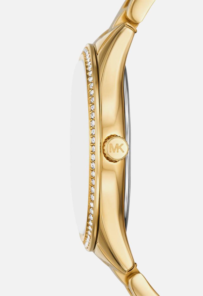 Michael Kors - Lauryn Three-Hand  Watch, Earrings and Necklace Gift Set - Gold
