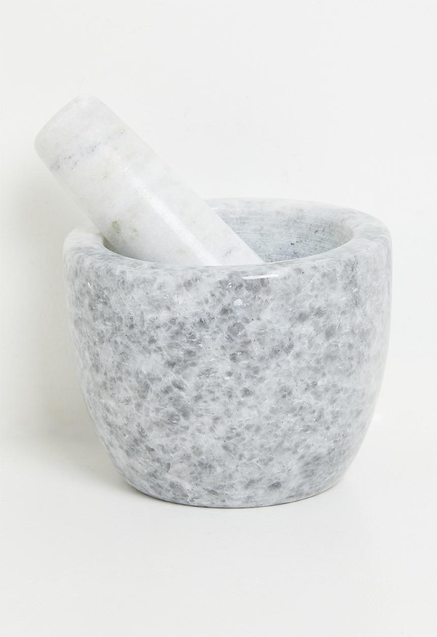 Excellent Houseware - Lia marble pestle & mortar - Grey