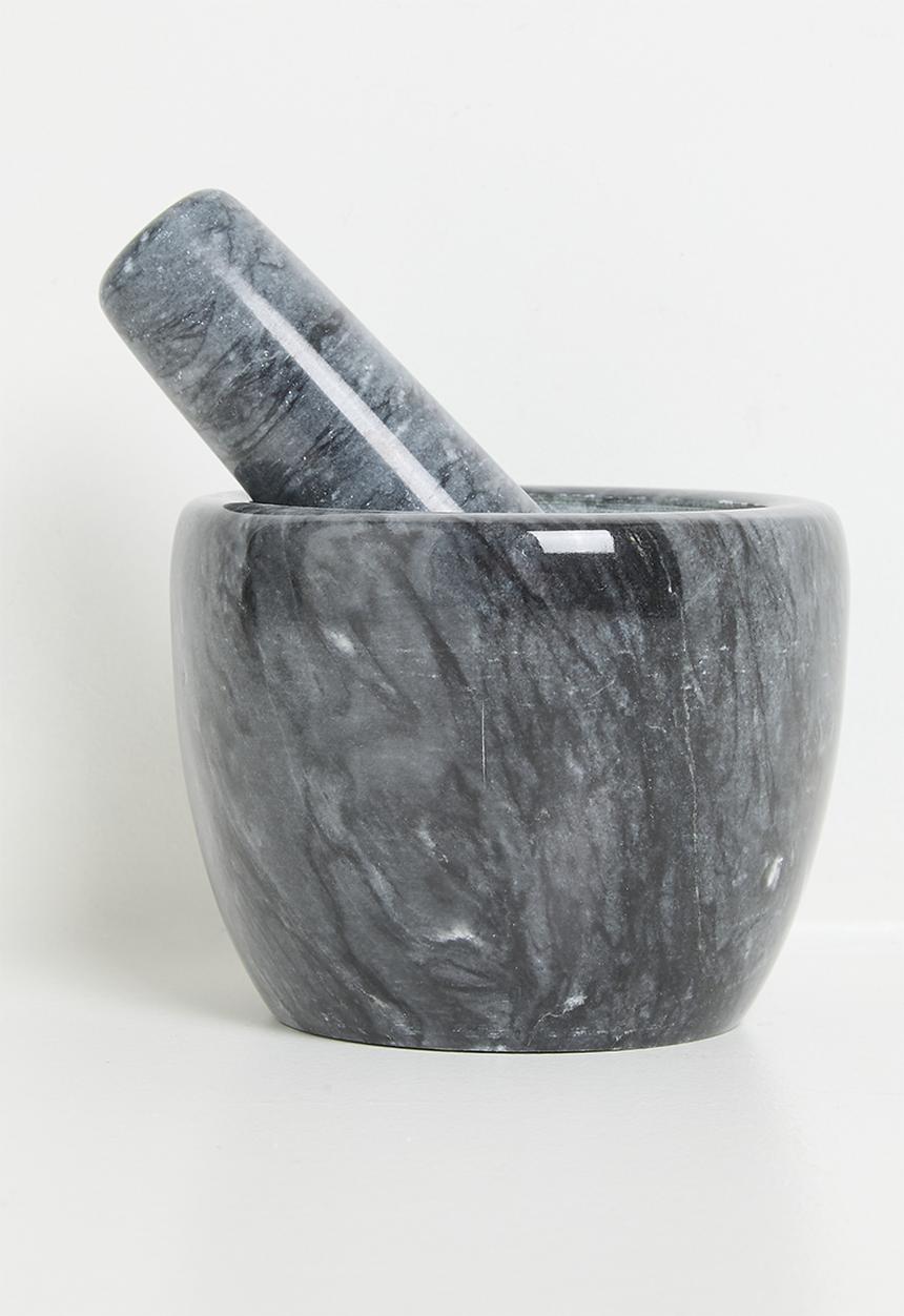 Excellent Houseware - Lia marble pestle & mortar - Black