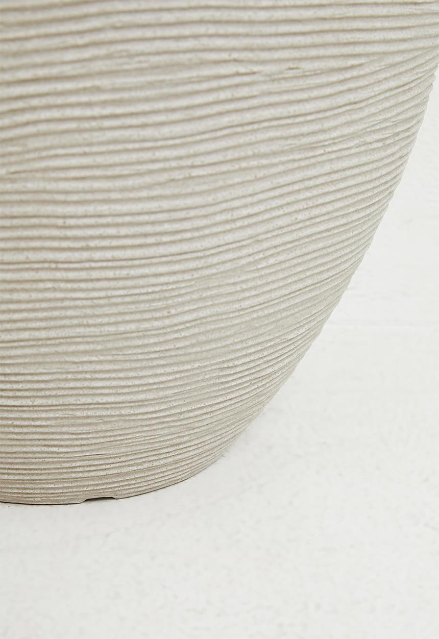 H&S - Ribbed planter - Sand