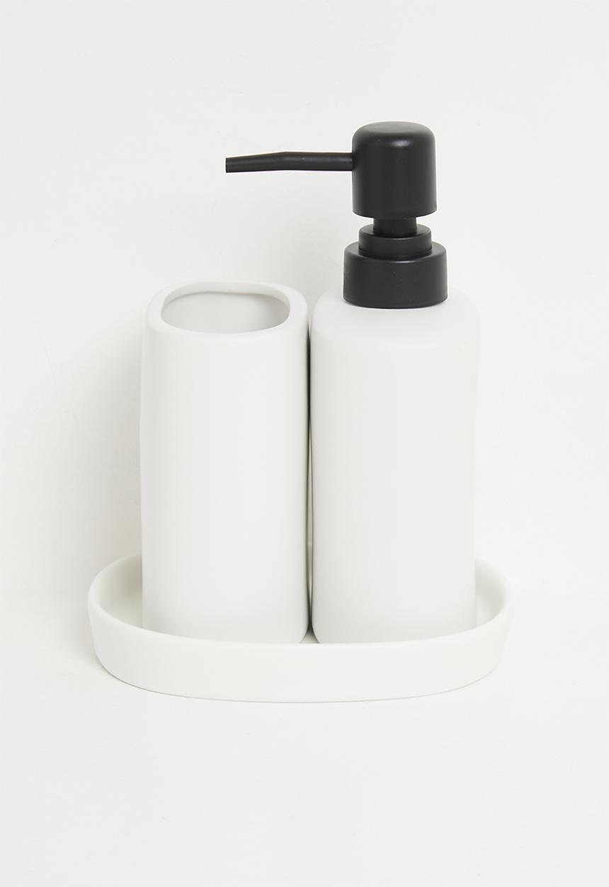 Bathroom Solutions - Apollo 3pc bathroom acc set - White