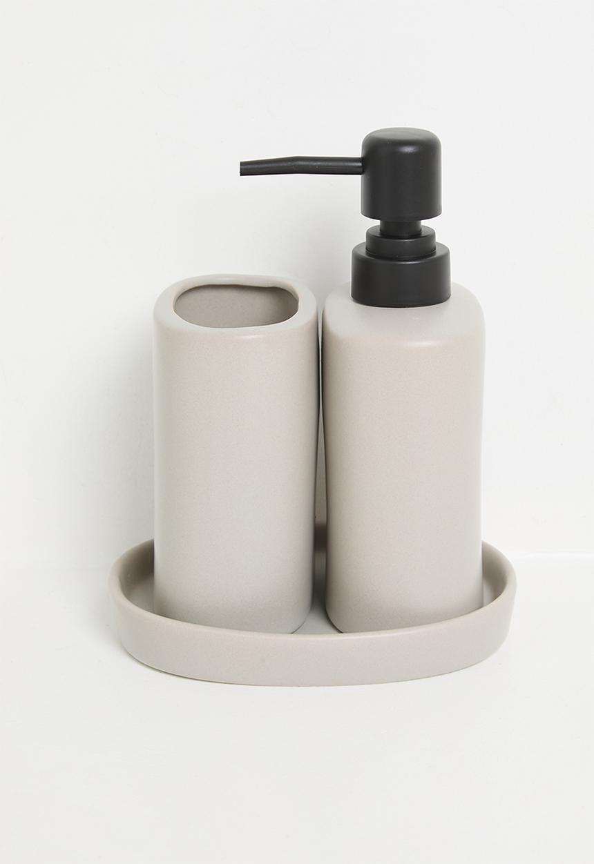 Bathroom Solutions - Apollo 3pc bathroom acc set - Natural