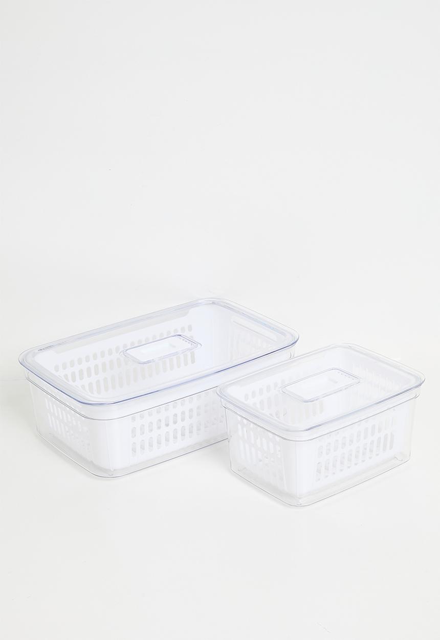 Excellent Houseware - Tilly fridge organizer - Clear