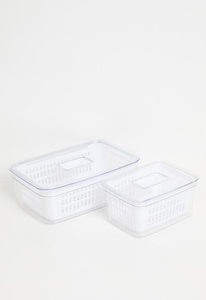 Excellent Houseware - Tilly fridge organizer - Clear