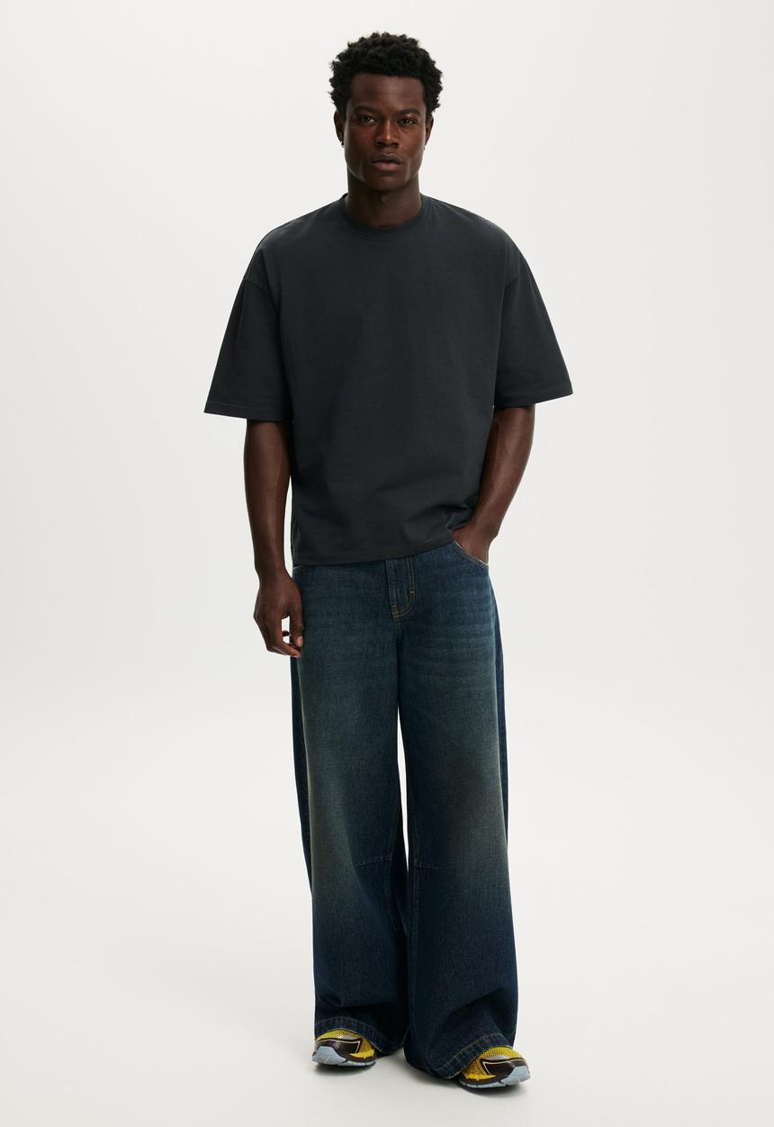 Cotton On - Y2K Super Baggy Jean - Vermont Blue