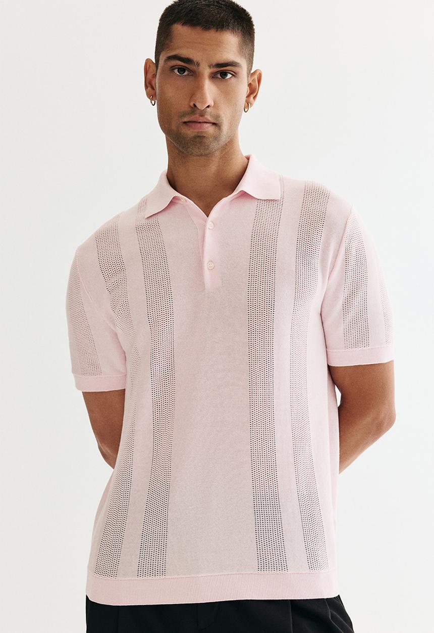 H&M - Regular fit polo shirt - light pink