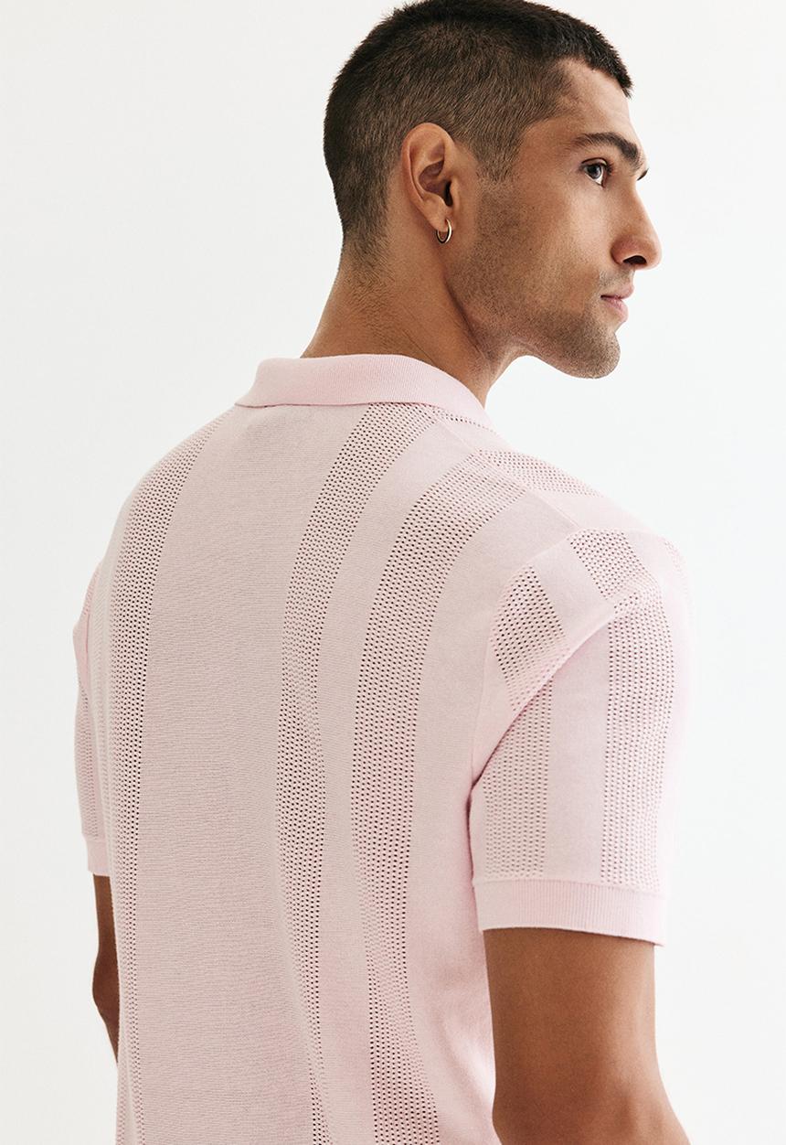 H&M - Regular fit polo shirt - light pink