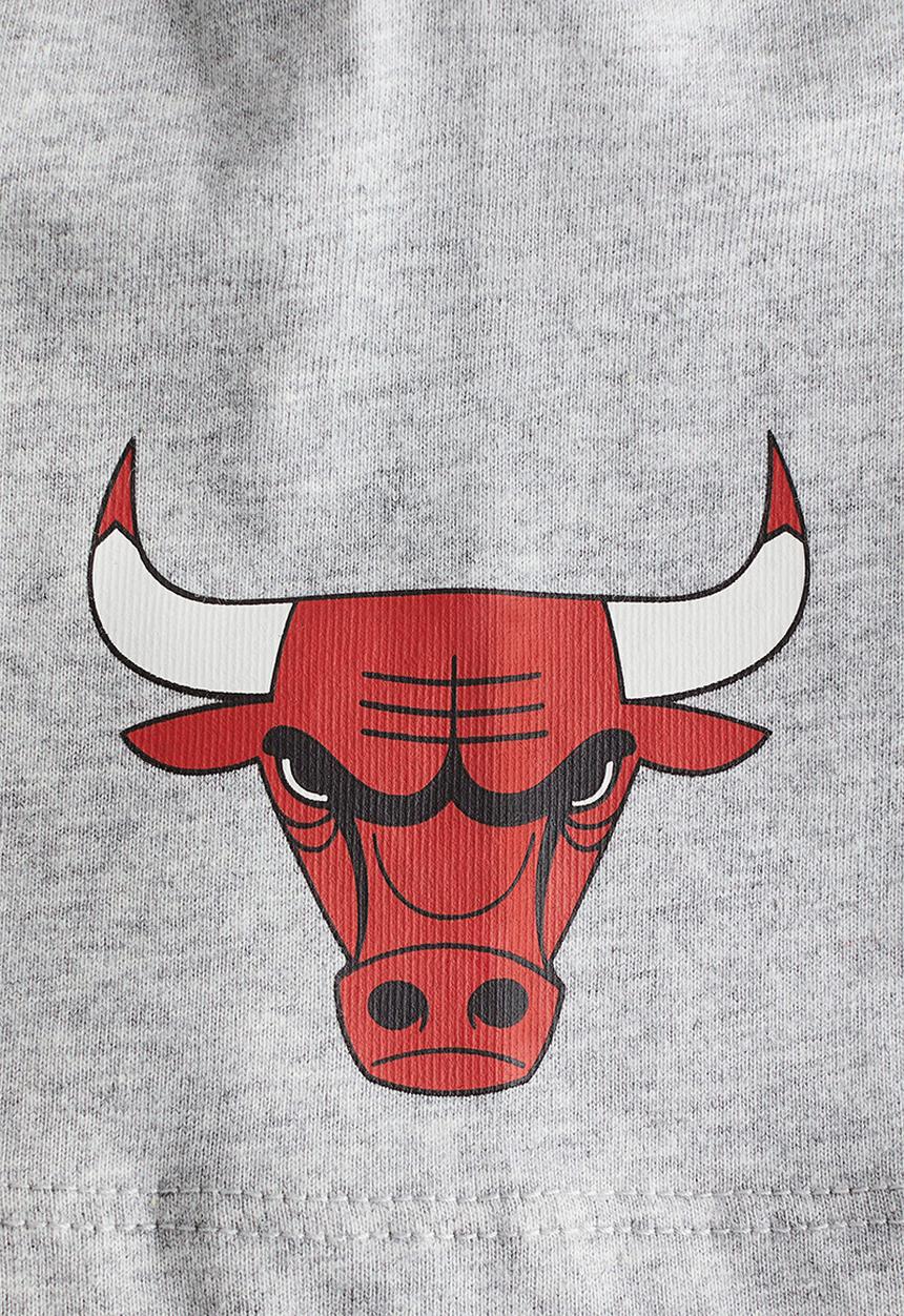 H&M - Oversized printed t-shirt - light grey/nba