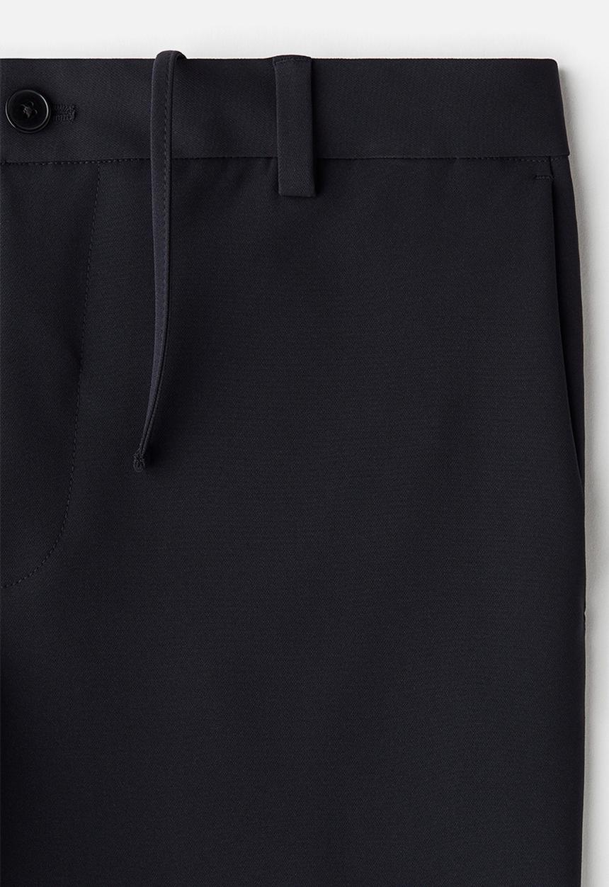 H&M - Slim fit cropped trousers - navy blue