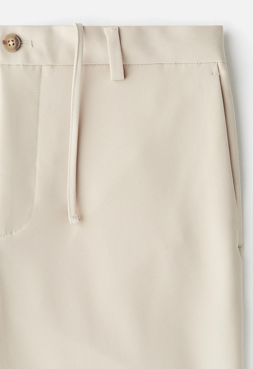 H&M - Slim fit cropped trousers - light beige