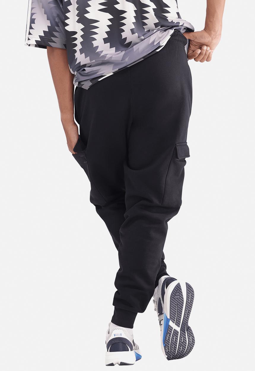 adidas Performance - Essentials Feelcozy Fleece Cargo Joggers - Black