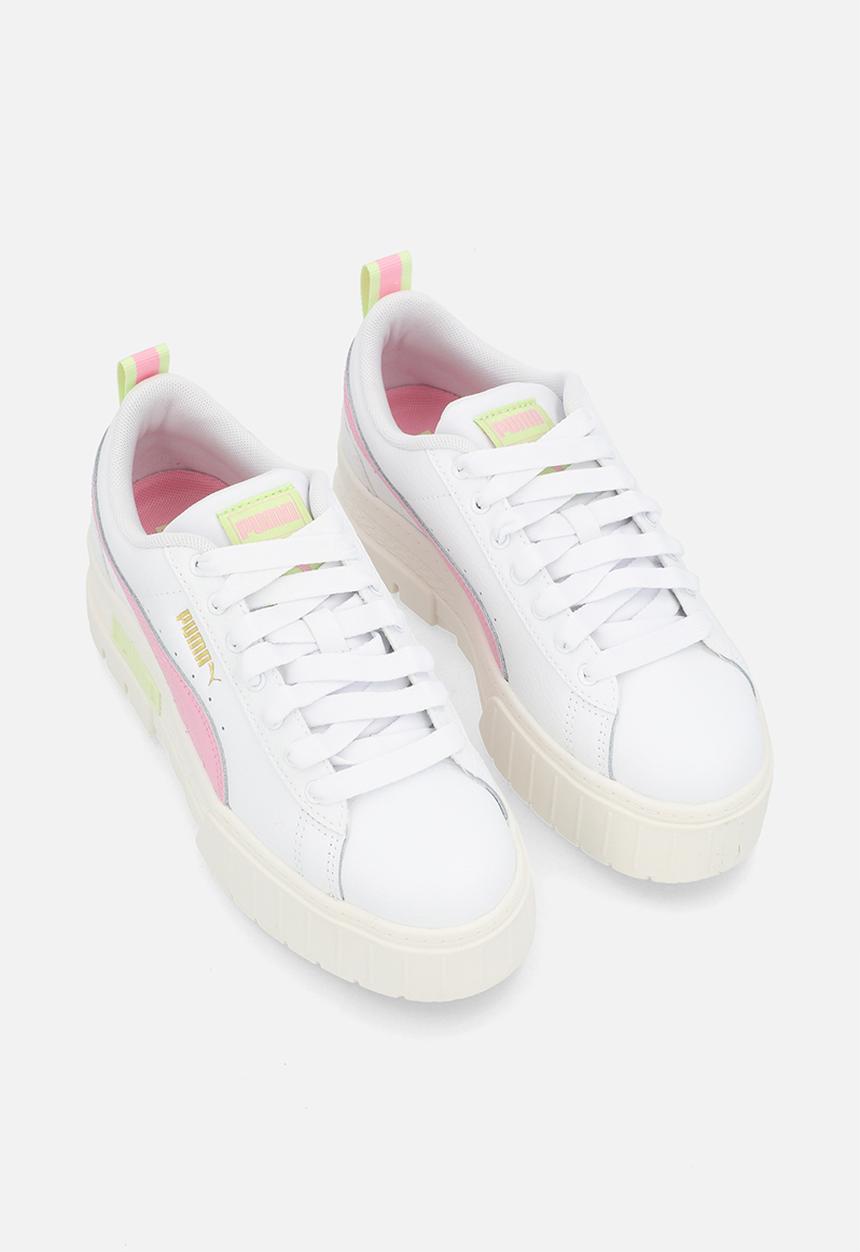 PUMA - Mayze leather junior - white/pink