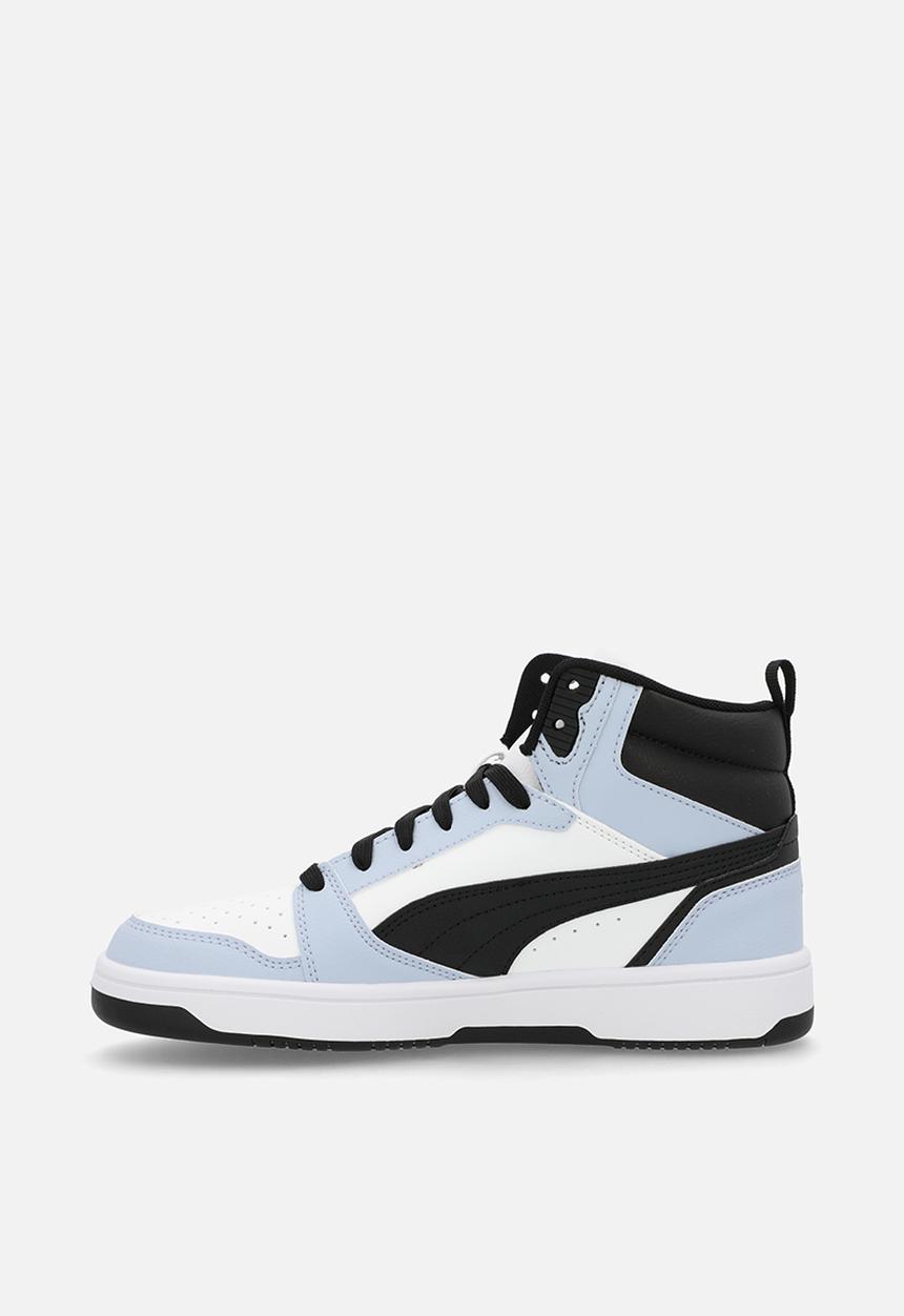 PUMA - Puma Rebound V6 Mid Jr - Puma White-Snow Mountain Blue-Puma Black