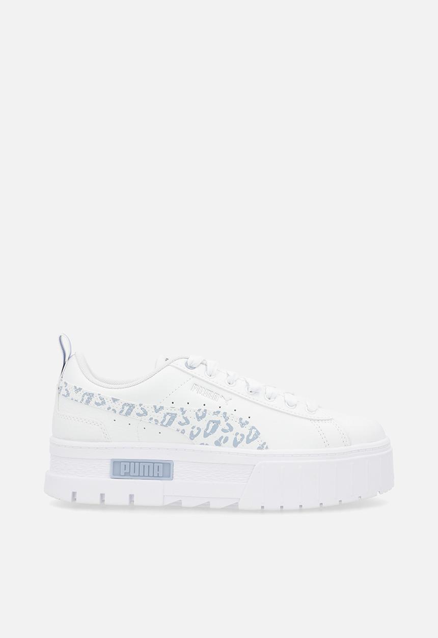 PUMA - Mayze wild junior puma - white/snow mountain blue