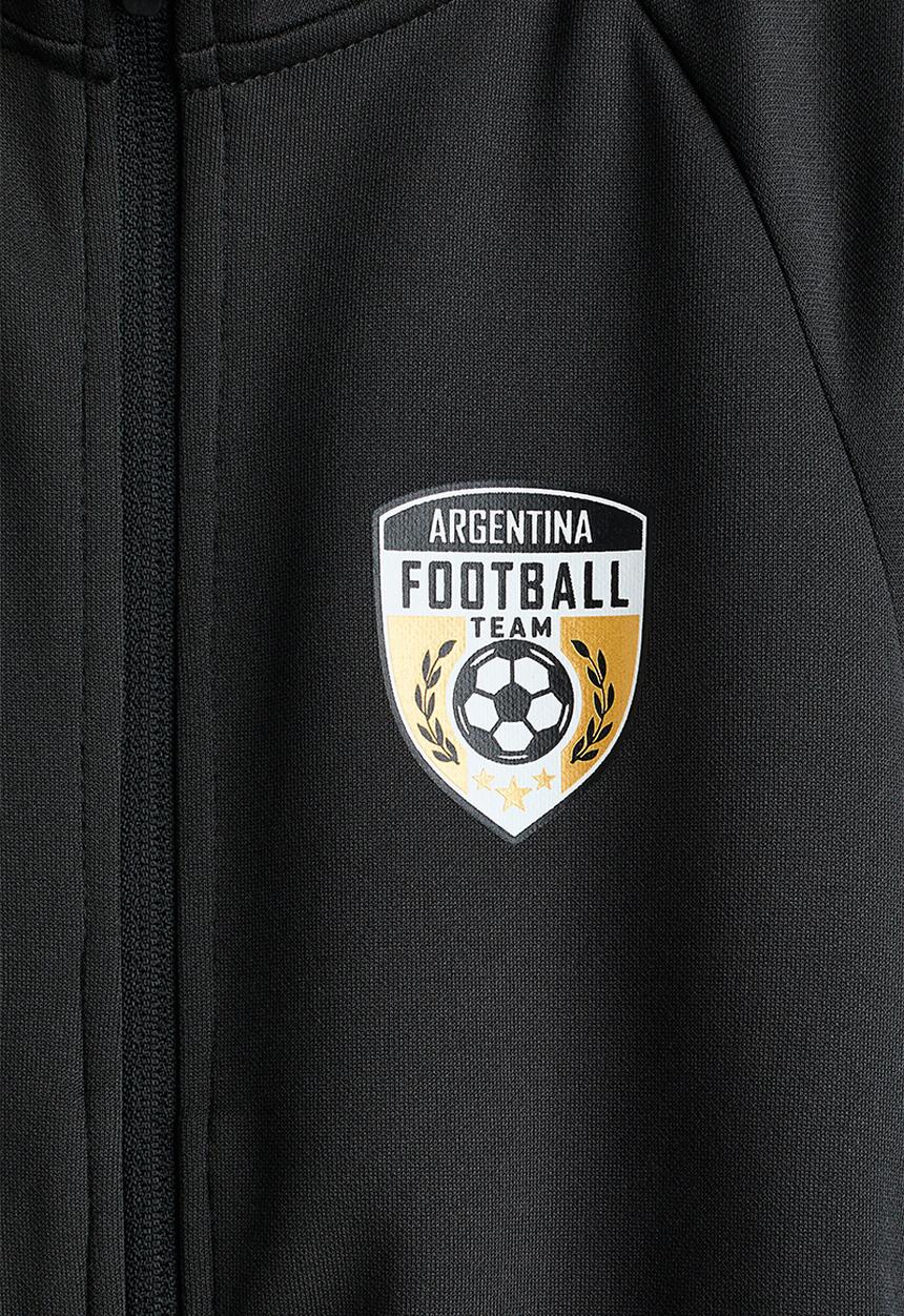 H&M - Football jacket - black/argentina