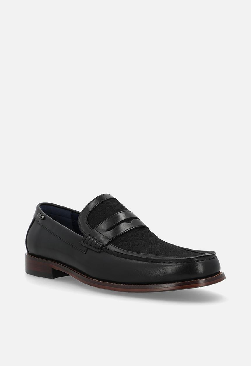 POLO - Jacquard Monogram Penny Loafer - Black