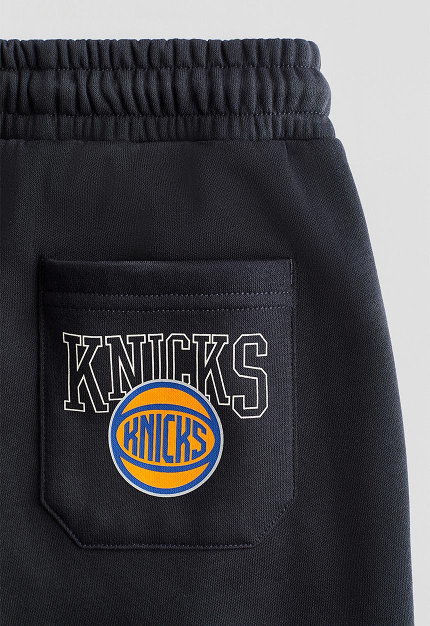 H&M - Print-motif joggers - navy blue new york knicks
