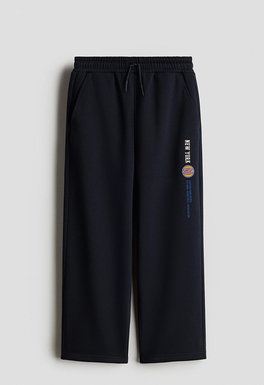 H&M - Print-motif joggers - navy blue new york knicks