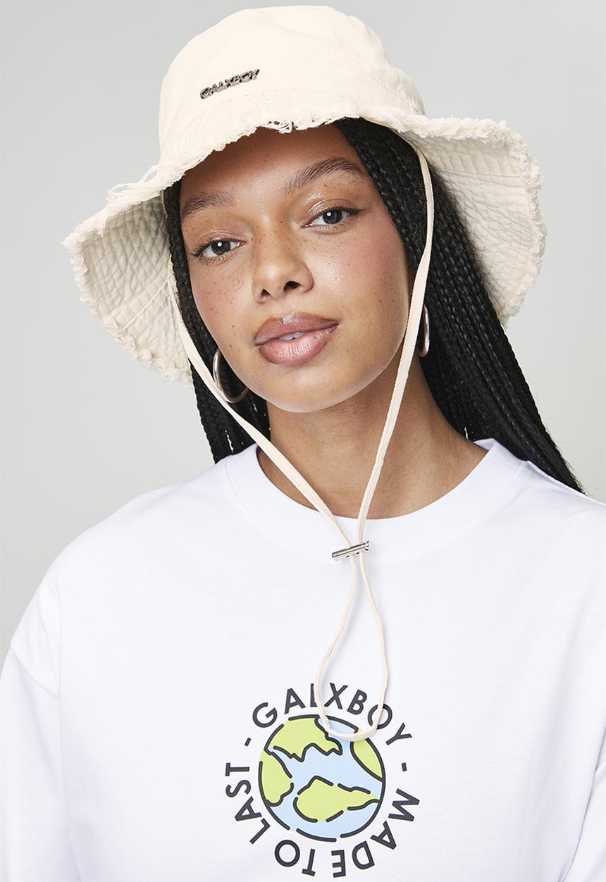 WASHED COTTON HAT - IVORY