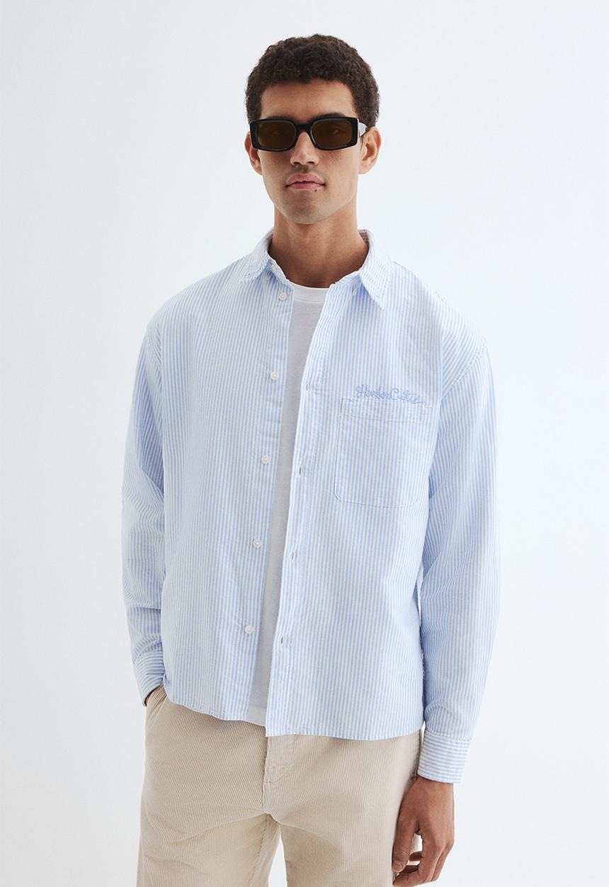 Loose fit oxford shirt - light blue/harbor city - 1302598001