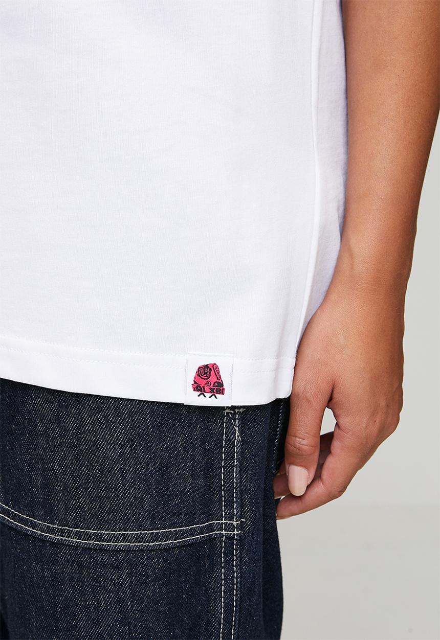 GALXBOY - CAFÉ T-SHIRT  - WHITE