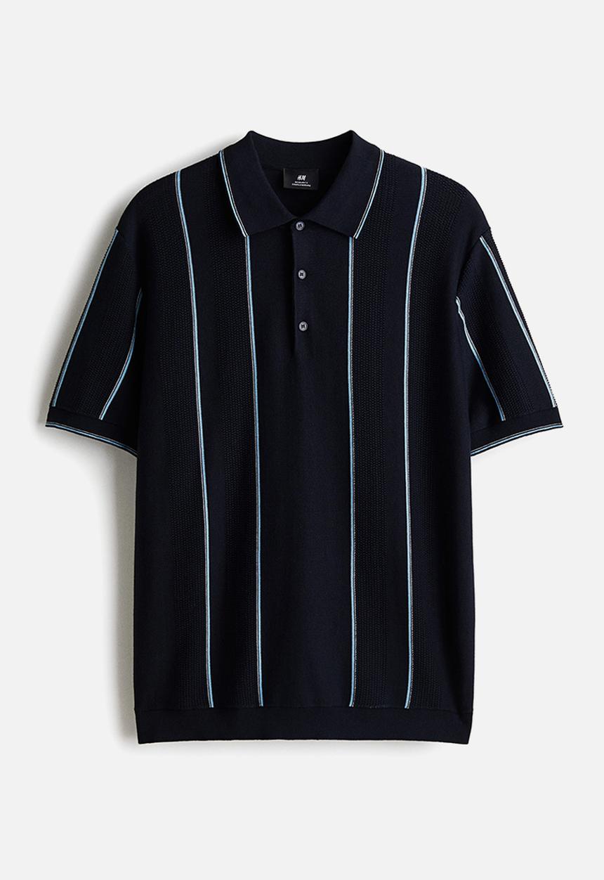H&M - Regular fit polo shirt - navy blue