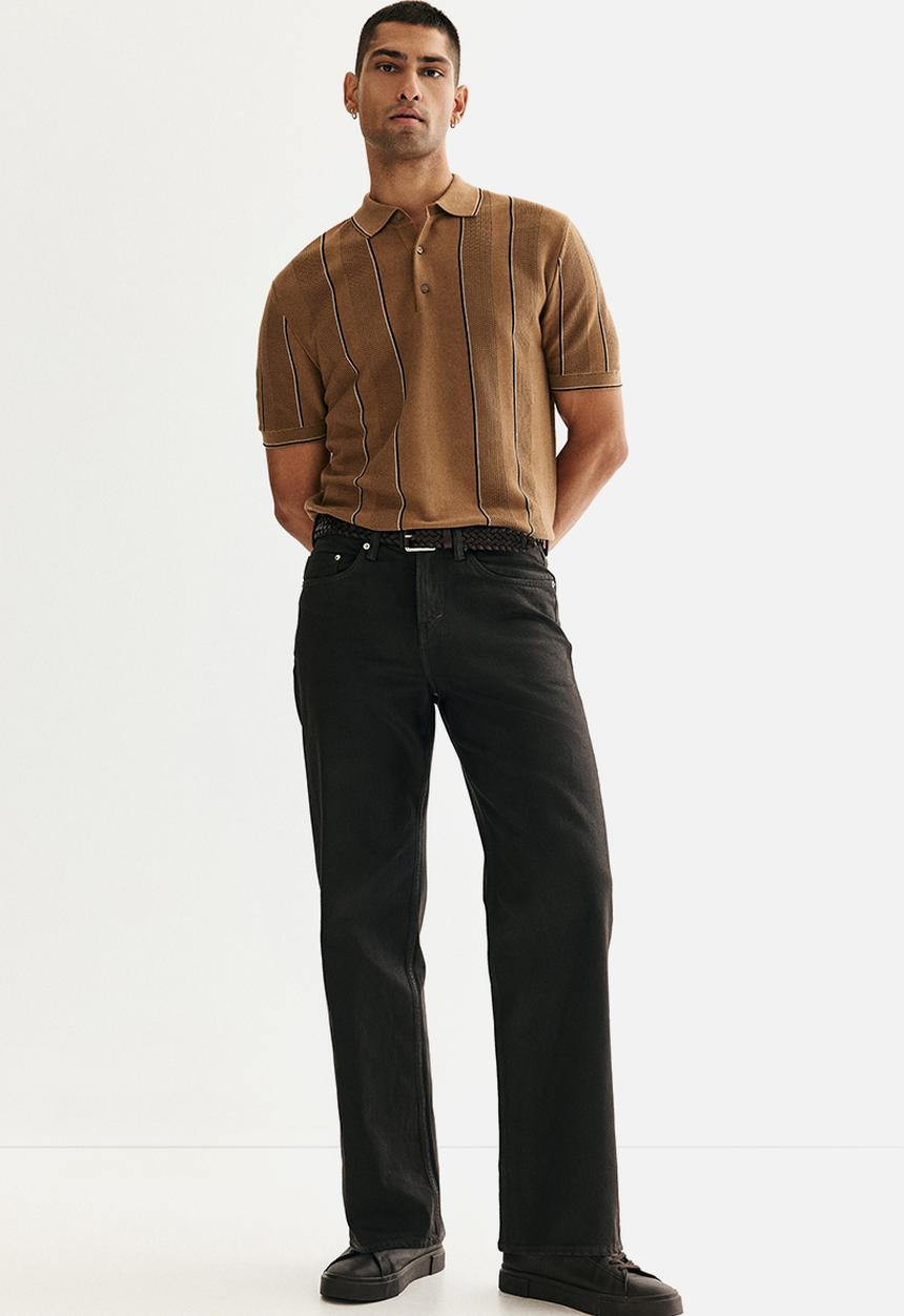 H&M - Regular fit polo shirt - dark beige
