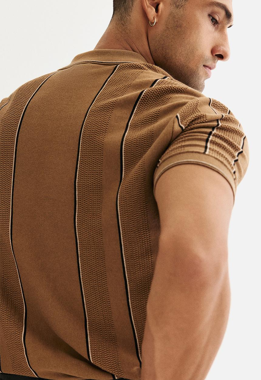 H&M - Regular fit polo shirt - dark beige
