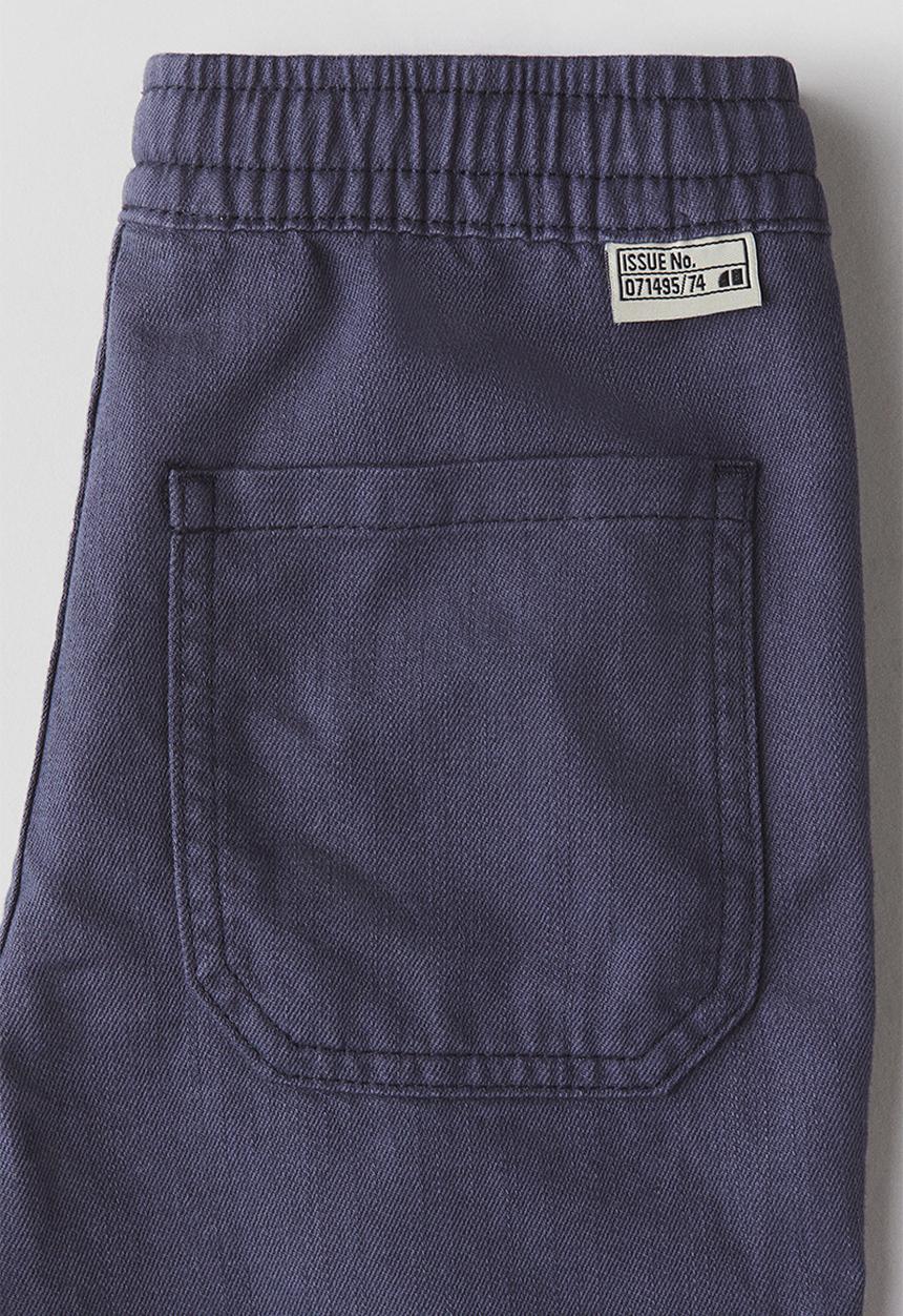 H&M - Cotton twill trousers - dark dusty blue