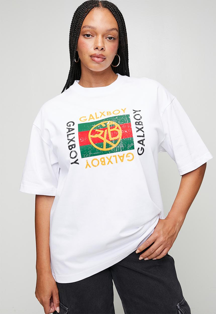 GALXBOY - VINTAGE T-SHIRT  - WHITE