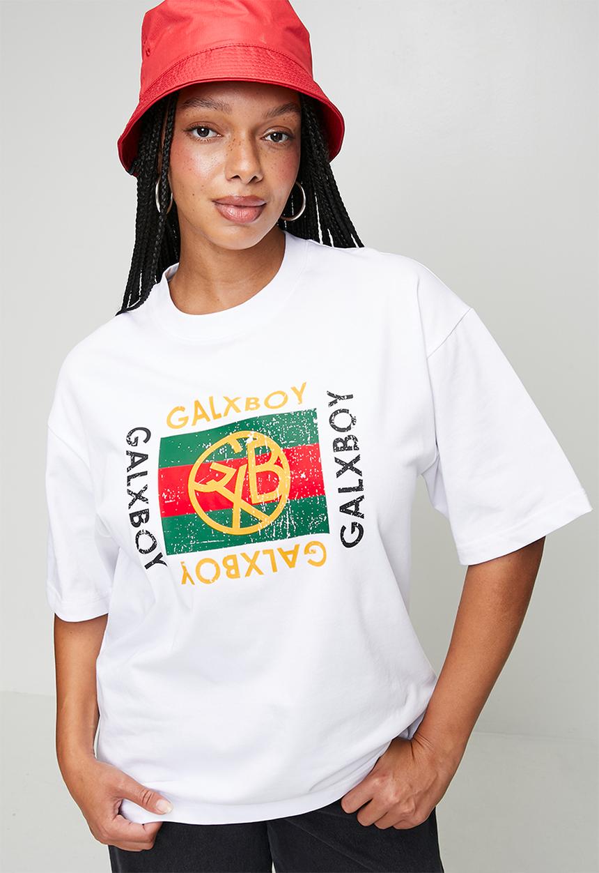 GALXBOY - VINTAGE T-SHIRT  - WHITE