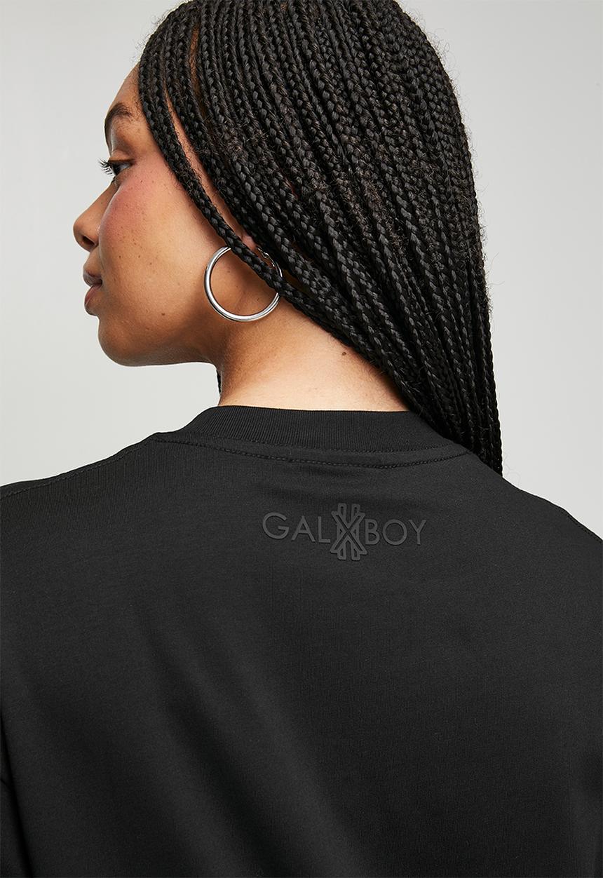 GALXBOY - OG BOW T-SHIRT  - BLACK