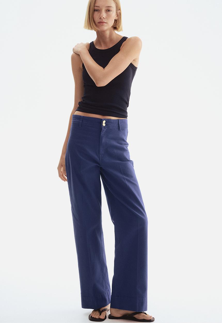 H&M - Canvas trousers - blue