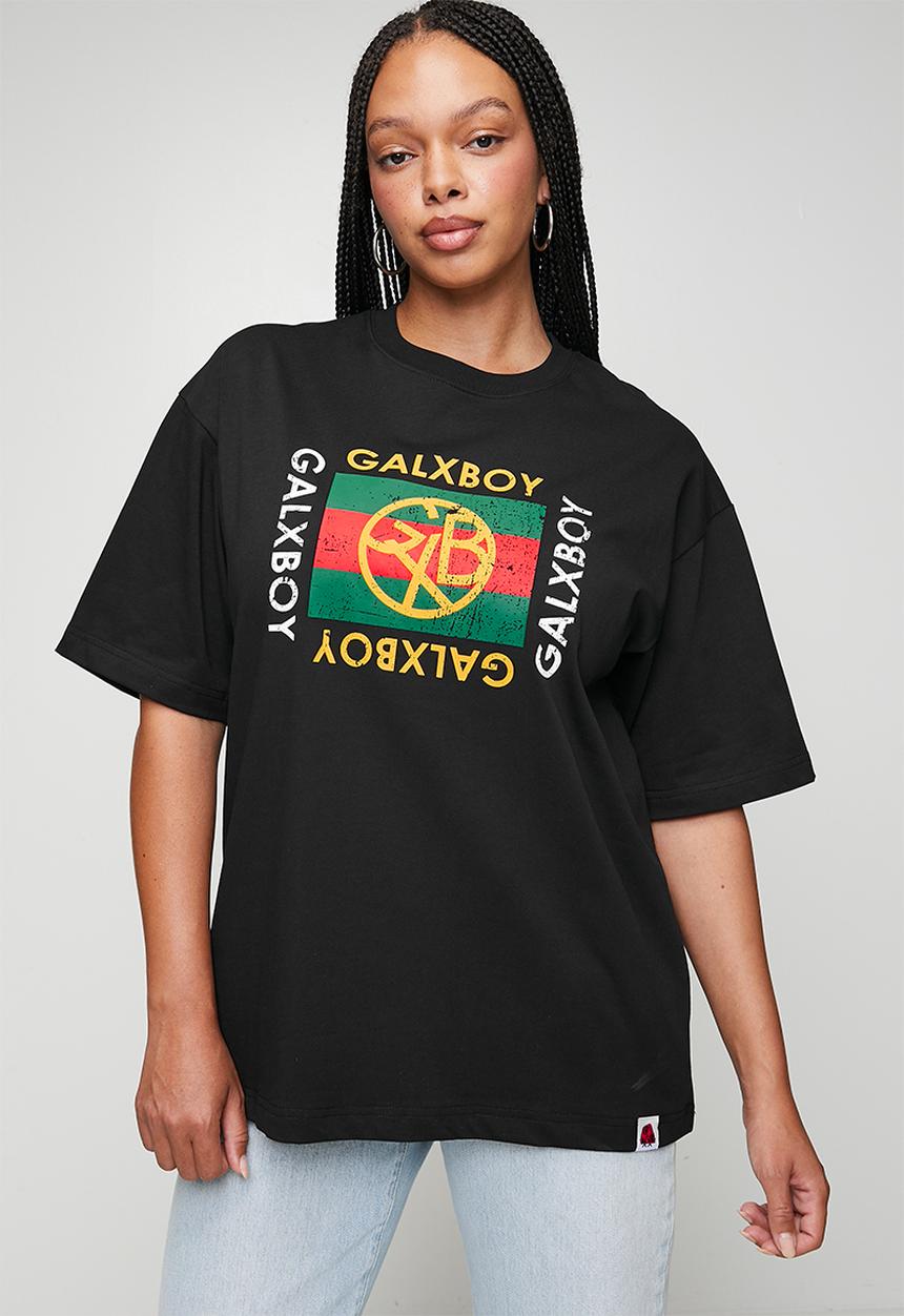 GALXBOY - VINTAGE T-SHIRT  - BLACK 