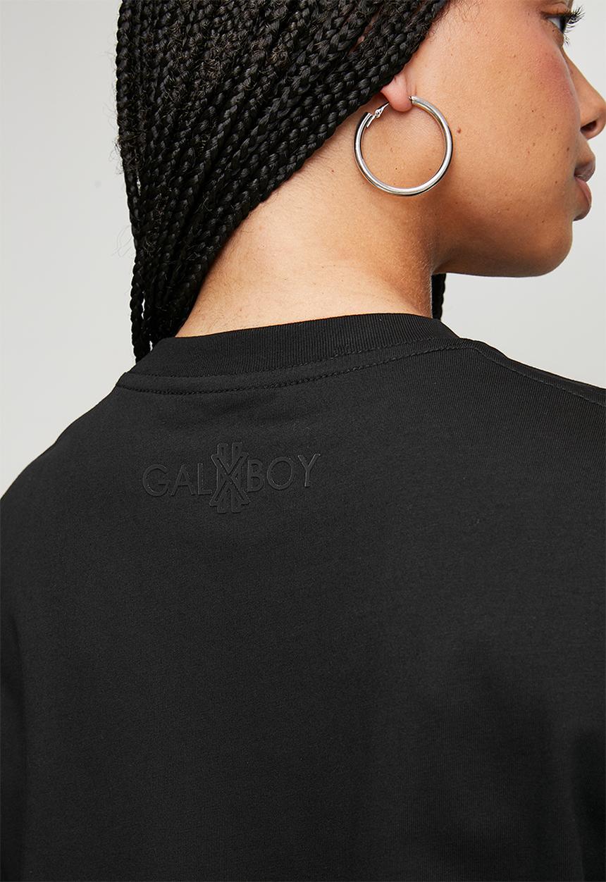GALXBOY - VINTAGE T-SHIRT  - BLACK 