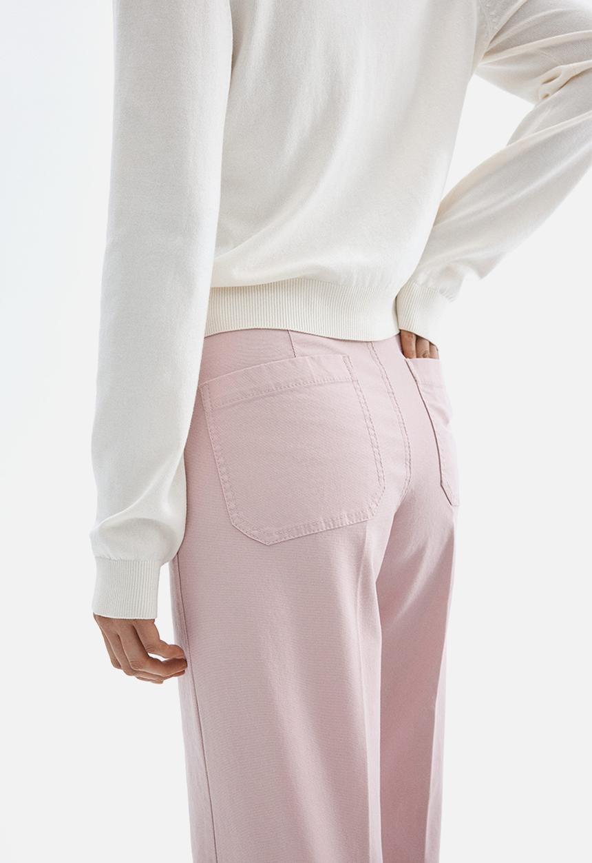 H&M - Canvas trousers - light pink