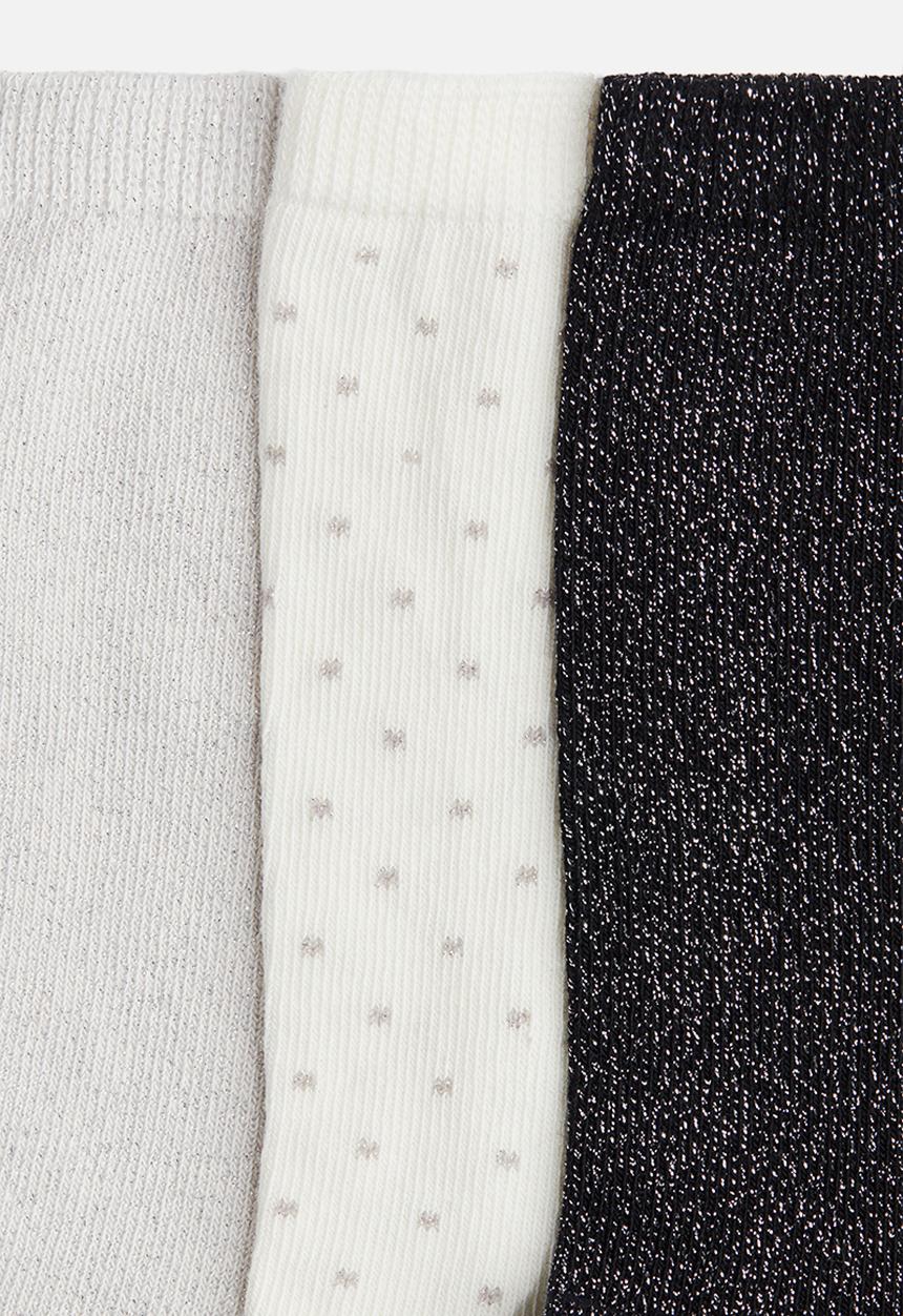 H&M - 7-pack socks - black glittery