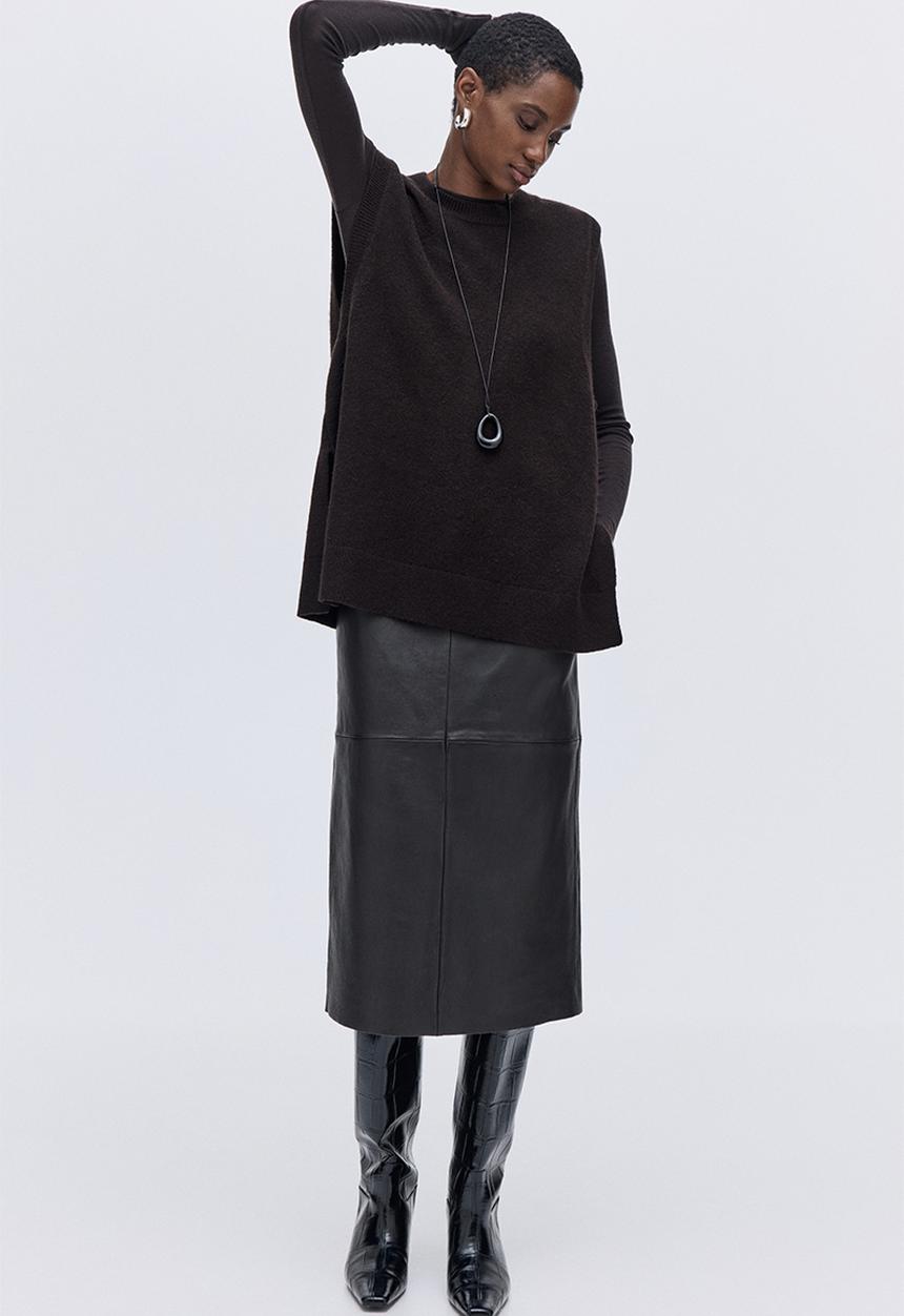 H&M - Sweater vest - dark brown