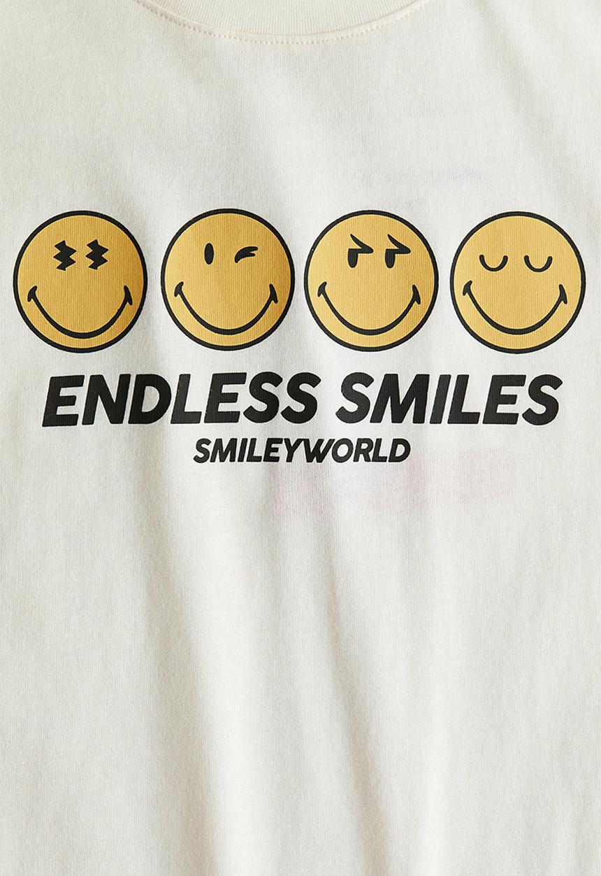 H&M - Printed t-shirt - cream/smileyworld®