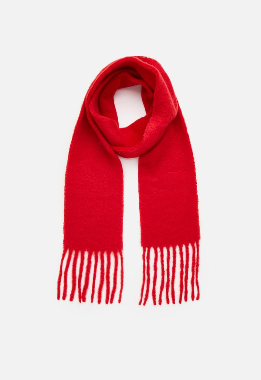 H&M - Fluffy scarf - bright red